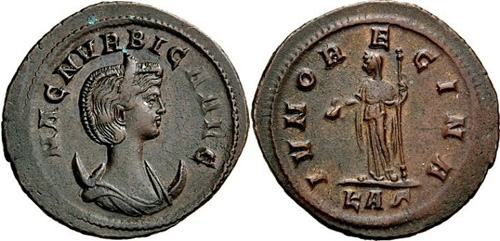 magnia urbica roman coin antoninianus